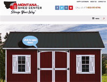 Tablet Screenshot of montanashedcenter.com